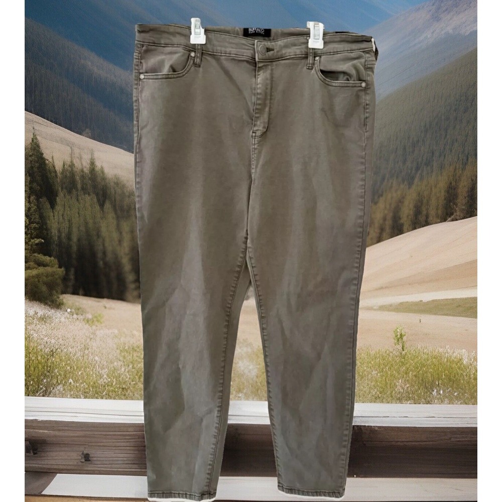 BUFFALO DAVID BITTON Women Havana high rise, stretch, ankle pants Size 16/36 Y2K